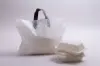16W x 9D x 11H, Soft Loop Handled Plastic Take-Out Bags, White
