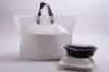 21W x 10D x 13H, Soft Loop Handled Plastic Take-Out Bags, White