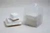 9W x 8D x 10H, Economy Plastic Take-Out Bags with Die-cut Handles, White