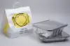 12W x 10D x 14H, "Thank You" White Plastic High-Density Clip Loop Take-Out Bags - 2.50 mil