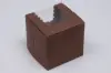 4L x 4W x 4H, Chocolate Cocoa Brown Bakery Boxes with Window, Chocolate Brown