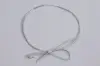 6L, Stretch Loop Bows, Metallic Silver