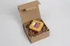 5-7/8L x 5-1/4W x 2-1/2H, Premium Folding Vesta Gift Boxes, Natural Kraft