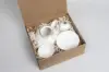 11-3/8L x 10-1/4W x 4-7/8H, Premium Folding Vesta Gift Boxes, Natural Kraft