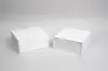 11-3/8L x 10-1/4W x 4-7/8H, Premium Folding Vesta Gift Boxes, White