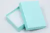 3L x 2-1/8W x 1H, 2-Piece Set-Up Jewelry Boxes w/Fiber Insert, Blue Ice Gloss