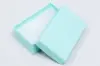 2-1/2L x 1-1/2W x 7/8H, 2-Piece Set-Up Jewelry Boxes w/Fiber Insert, Blue Ice Gloss