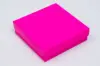 3-1/2L x 3-1/2W x 1H, 2-Piece Set-Up Jewelry Boxes w/Fiber Insert, Fuchsia Gloss