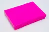 3-3/4L x 5-1/4W x 7/8H, 2-Piece Set-Up Jewelry Boxes w/Fiber Insert, Fuchsia Gloss