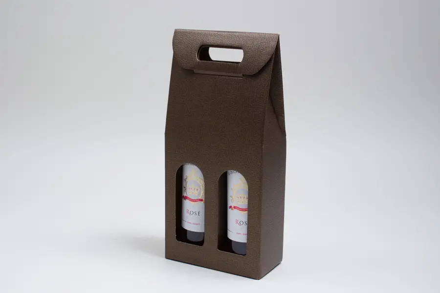 7L x 3-1/2W x 15H, Italian Wine Boxes, Chocolate Pebble