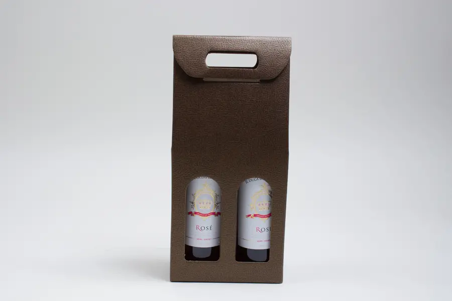 7L x 3-1/2W x 15H, Italian Wine Boxes, Chocolate Pebble