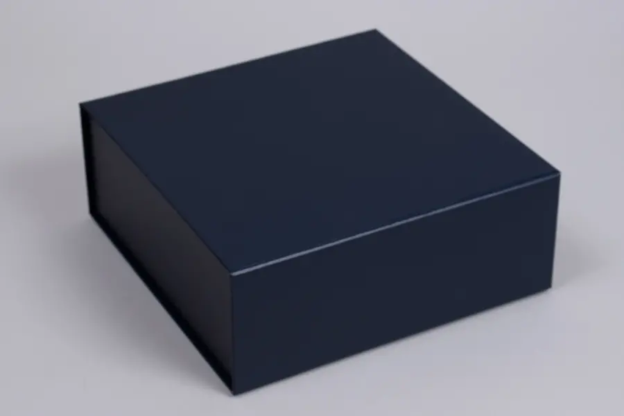 8L x 8W x 3H, Scratch Resistant Matte Finish Magnetic Boxes, Matte Navy
