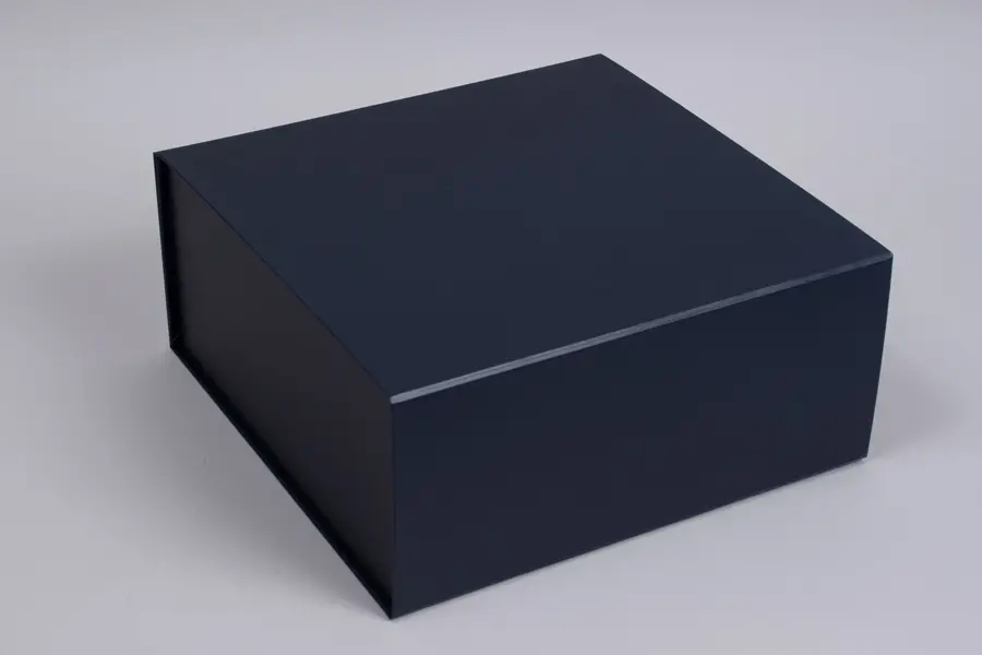 10L x 10W x 4-1/2H, Scratch Resistant Matte Finish Magnetic Boxes, Matte Navy