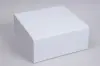 10L x 10W x 4-1/2H, Scratch Resistant Matte Finish Magnetic Boxes, Matte White