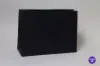 9W x 3-1/2D x 7H, Matte Eurotote Bags with Rope Handles, Black Matte