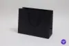 13W x 5D x 10H, Matte Eurotote Bags with Rope Handles, Black Matte