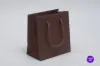 6W x 3-1/2D x 6-1/2H, Matte Eurotote Bags with Rope Handles, Matte Mocha