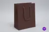 8W x 4D x 10H, Matte Eurotote Bags with Rope Handles, Matte Mocha