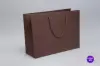 13W x 5D x 10H, Matte Eurotote Bags with Rope Handles, Matte Mocha