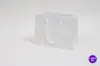 9W x 3-1/2D x 7H, Matte Eurotote Bags with Rope Handles, Matte White