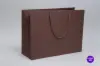 16W x 6D x 12H, Matte Eurotote Bags with Rope Handles, Matte Mocha