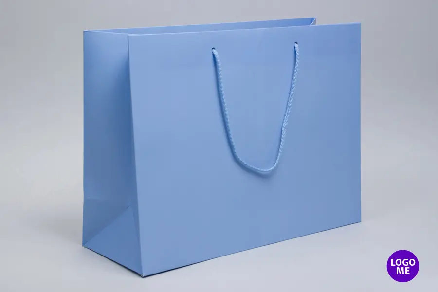16W x 6D x 12H, Matte Eurotote Bags with Rope Handles, Matte Serenity