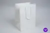 10W x 8D x 14H, Matte Eurotote Bags with Rope Handles, Matte White