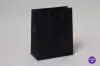 8W x 4D x 10H, Matte Eurotote Bags with Rope Handles, Black Matte