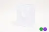 8W x 4D x 10H, Matte White Eurotote Bags with Twill Handles