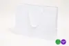 16W x 6D x 12H, Matte White Eurotote Bags with Twill Handles