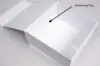 9-1/2L x 9-1/2W x 4-5/7H, Vogue Series 7 Panel Matte Magnetic Boxes, Matte White