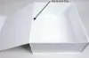 17-1/3L x 14-13/32W x 6-3/8H, Vogue Series 7 Panel Matte Magnetic Boxes, Matte White