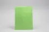 8-1/2W x 11L, Pinch Bottom Colored Paper Bags, Lime