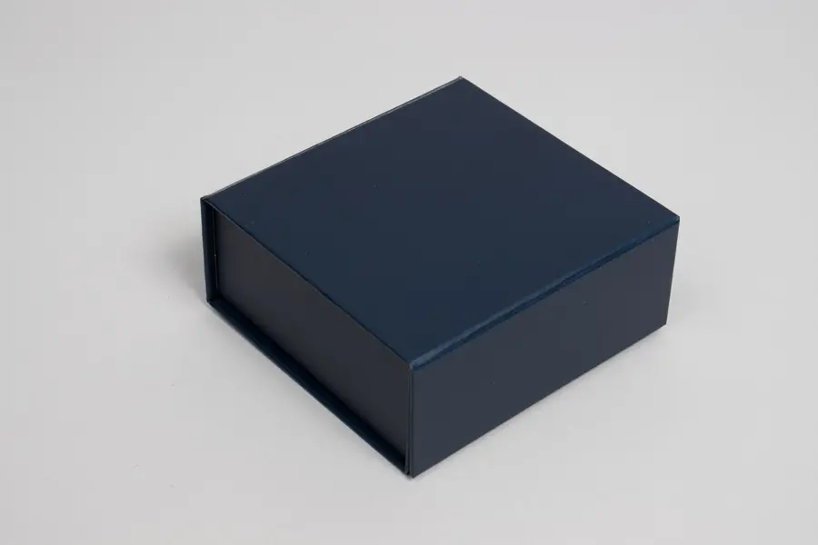 3-5/8L x 3-1/2W x 1-1/2H, Scratch Resistant Matte Finish Magnetic Boxes, Matte Navy