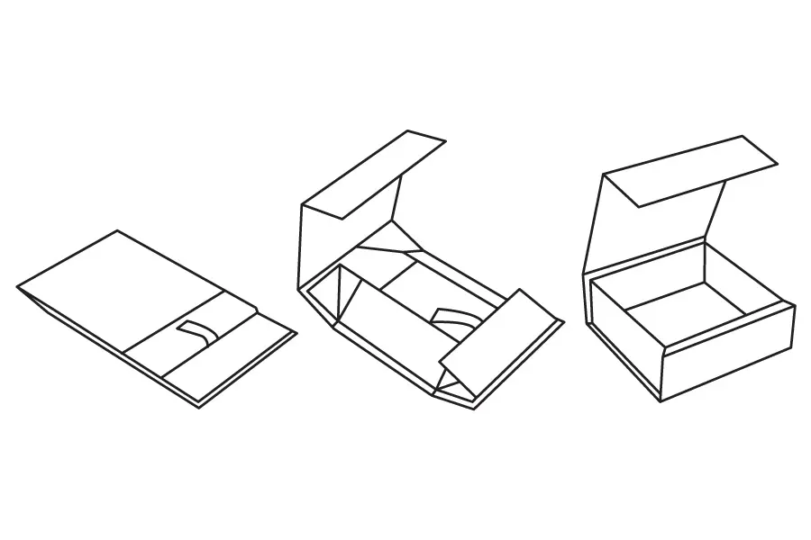 10L x 10W x 4-1/2H, Scratch Resistant Matte Finish Magnetic Boxes, Silver Matte