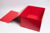 16L x 12W x 8H, Scratch Resistant Matte Finish Magnetic Boxes, Matte Red