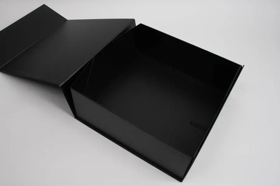 12L x 12W x 4-1/2H, Scratch Resistant Matte Finish Magnetic Boxes, Black Matte