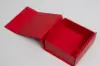 3-5/8L x 3-1/2W x 1-1/2H, Scratch Resistant Matte Finish Magnetic Boxes, Matte Red
