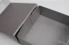 6L x 6W x 2-3/4H, Scratch Resistant Matte Finish Ribbon Magnetic Boxes, Silver Matte