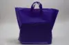 22W x 8D x 18H, Plastic Tote Bags with Soft Loop Handles, Grape Frost