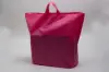 22W x 8D x 18H, Plastic Tote Bags with Soft Loop Handles, Hot Pink
