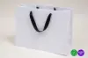 16W x 6D x 12H, White Eurotote Bags with Twill Handles