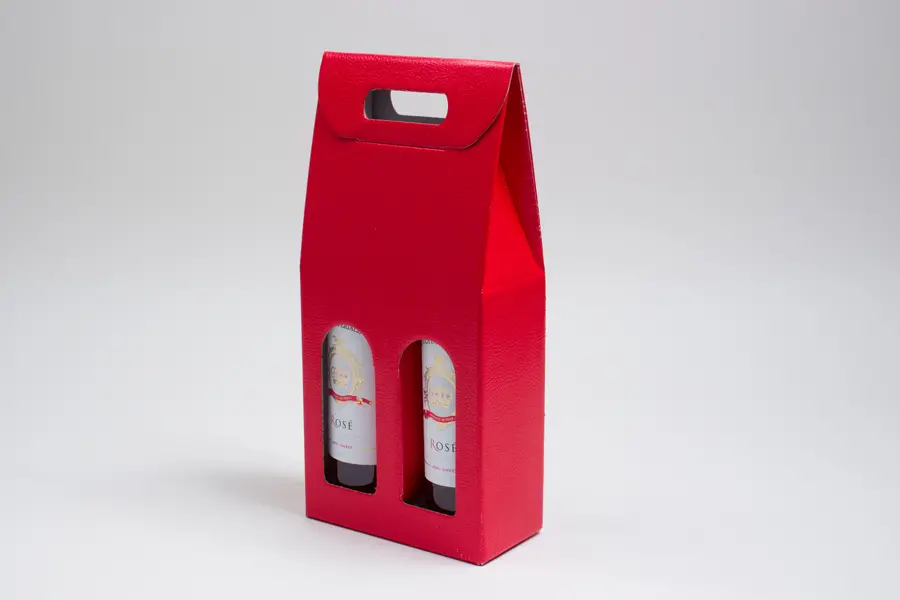 7L x 3-1/2W x 15H, Italian Wine Boxes, Red Pebble