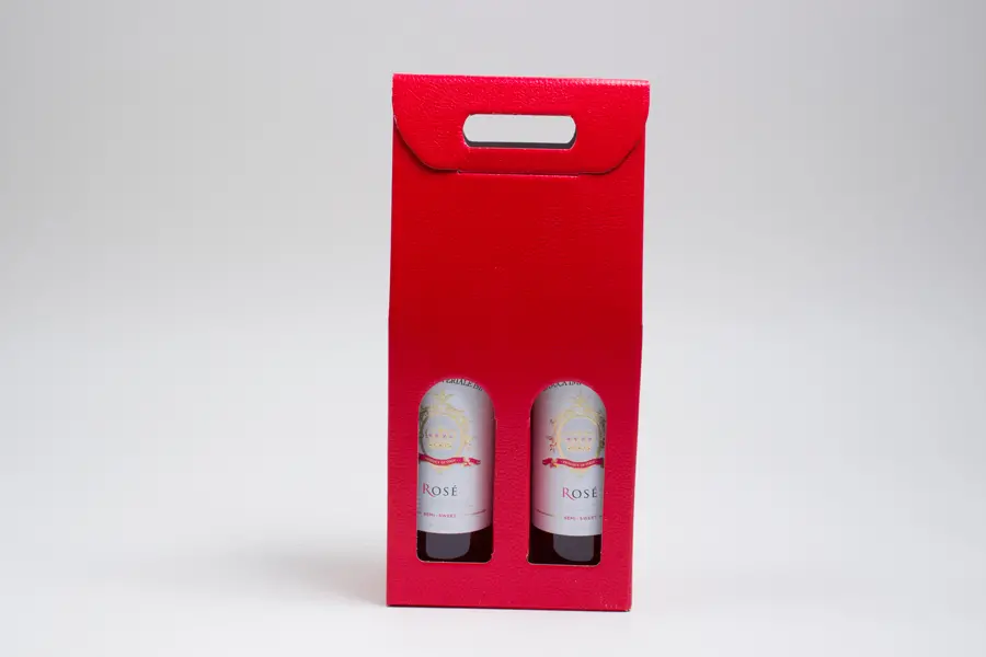 7L x 3-1/2W x 15H, Italian Wine Boxes, Red Pebble