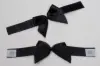 2-3/4L x 4-1/2W, Self-Adhesive Pre-Tied Bows for Collapsible Magnetic Boxes, Black Satin Bow