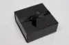 2-3/4L x 4-1/2W, Self-Adhesive Pre-Tied Bows for Collapsible Magnetic Boxes, Black Satin Bow
