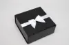 2 Bow x 3W, Self-Adhesive Pre-Tied Bows for Collapsible Magnetic Boxes, White Satin Bow
