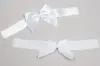 4 Bow x 6W, Self-Adhesive Pre-Tied Bows for Collapsible Magnetic Boxes, White Satin Bow