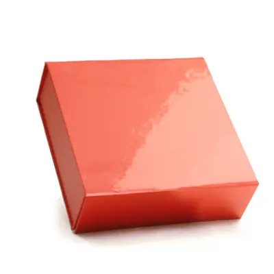 3-5/8L x 3-1/2W x 1-1/2H, Glossy Magnetic Gift Boxes, Red Gloss Box