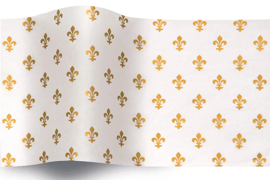 20W x 30L, Precious Metals Tissue Paper, Metallic Fleur